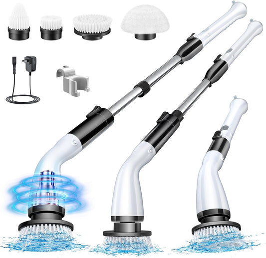 SpinSweepPro – Premium Cordless Electric Spin Scrubber with 4 Brush Heads